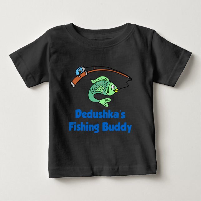 Camiseta De Bebé Dedushka Fishing Buddy (Anverso)