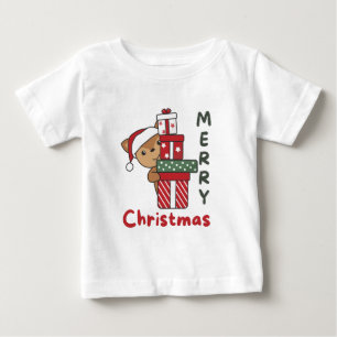 Camiseta De Bebé Deer Christmas Gift Winter Animals Deer