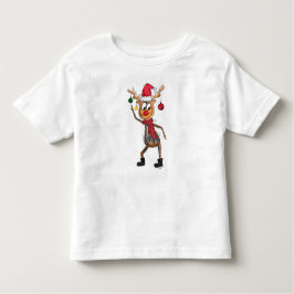Camiseta De Bebé Deer de Navidades de danza caprichoso