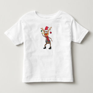 Camiseta De Bebé Deer de Navidades de danza caprichoso
