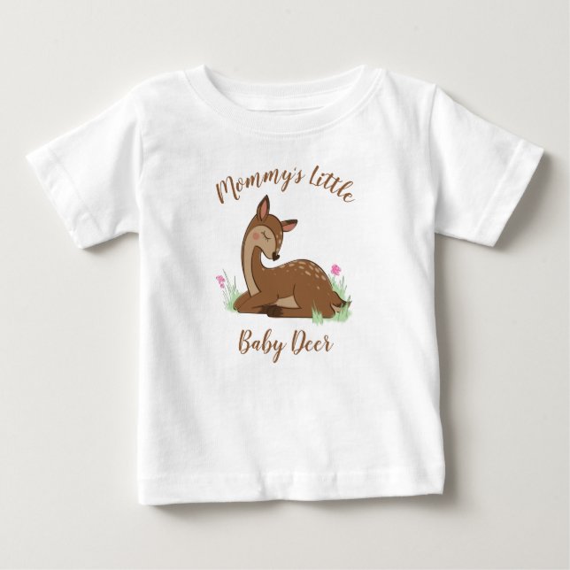 Camiseta De Bebé Deer Fawn Baby Shower Woodland Animals (Anverso)