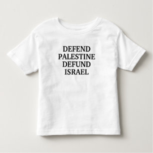Camiseta De Bebé Defender Palestina defunde Israel- Anti Israel