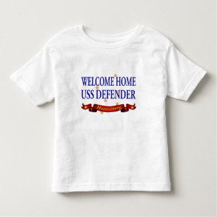 Camiseta De Bebé Defensor casero agradable de USS