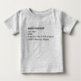 Camiseta De Bebé Definición de diccionario anti-Vaxxer