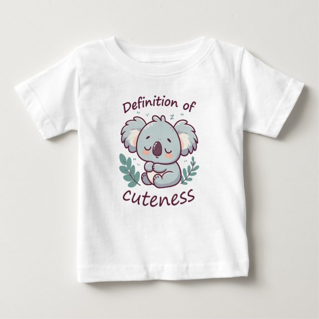 Camiseta De Bebé Definición de la delicadeza del osito australiano  (Anverso)