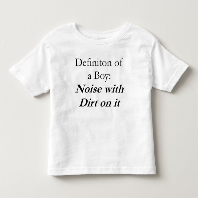 Camiseta De Bebé Definición de niño (Anverso)