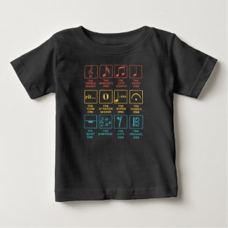 Camiseta De Bebé Definición de símbolo de notas musicales