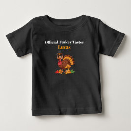 Camiseta de bebé degustador oficial de pavo | Día