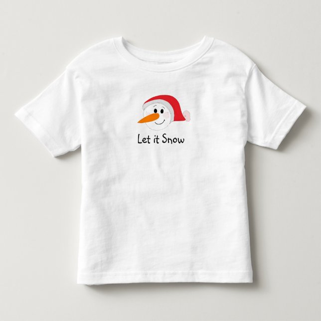 Camiseta De Bebé Deja que nieve (Anverso)