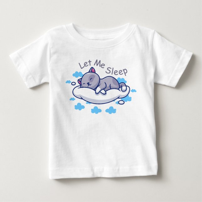 Camiseta De Bebé Déjame dormir  (Anverso)