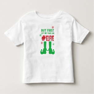 Camiseta De Bebé Déjame Tomar Un Elfie, Zapatos De Elf, Nieve, Navi
