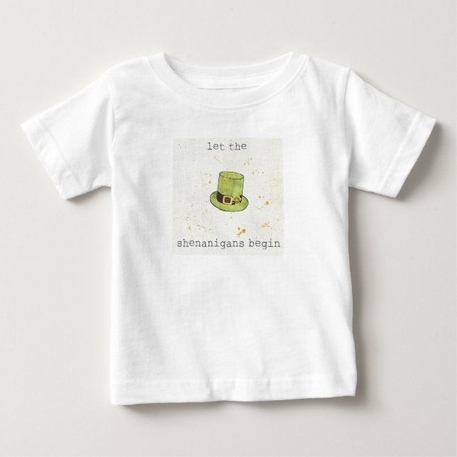 Camiseta De Bebé Deje los Shenanigans comenzar el | Cuties (Anverso)