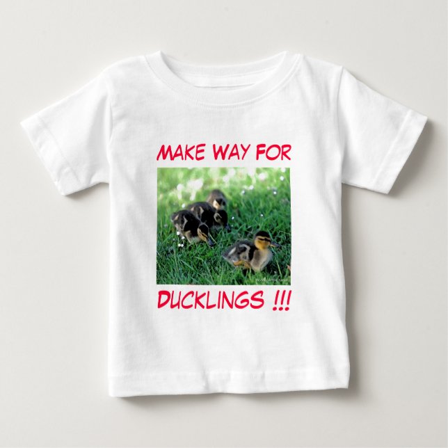Camiseta De Bebé ¡¡¡Dejen Lugar A Los Ducklings!!! (Anverso)