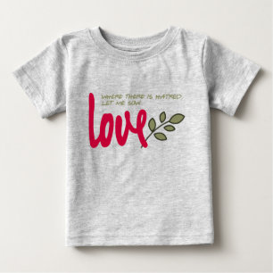 Camiseta De Bebé Dejen que sembren el amor
