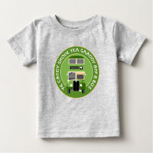 Camiseta de bebé del autobús de dos pisos Vintage