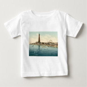 Camiseta De Bebé Del embarcadero central, Blackpool, Inglaterra