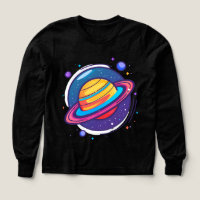 Camiseta de bebé del planeta Saturno lindo – Espac