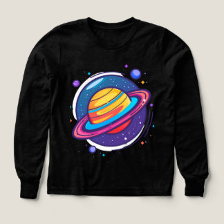 Camiseta de bebé del planeta Saturno lindo – Espac