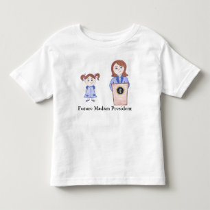 Camiseta De Bebé Del poder Chica al futuro Señora Presidenta