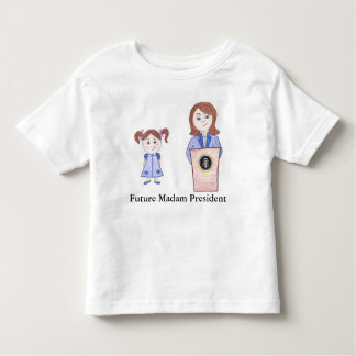 Camiseta De Bebé Del poder Chica al futuro Señora Presidenta