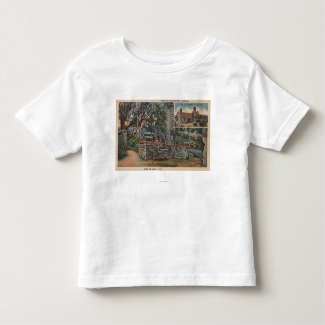 Camiseta De Bebé Deland, FL - ruinas del molino de azúcar español (Anverso)