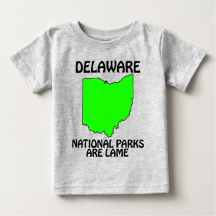 Camiseta De Bebé Delaware - Los Parques Nacionales Son Aburridos