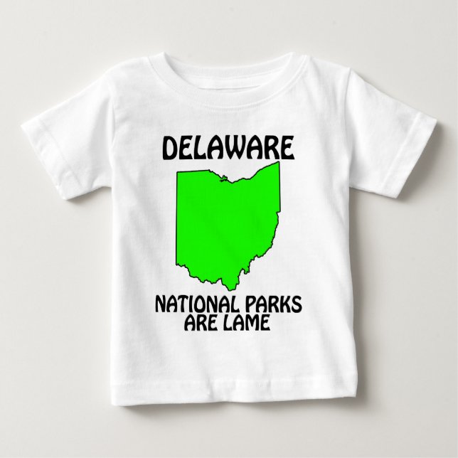 Camiseta De Bebé Delaware - Los Parques Nacionales Son Aburridos (Anverso)