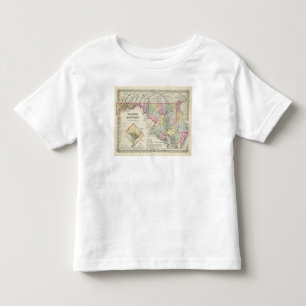Camiseta De Bebé Delaware y Maryland con el distrito de Columbia