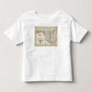 Camiseta De Bebé Delaware y Maryland con el distrito de Columbia