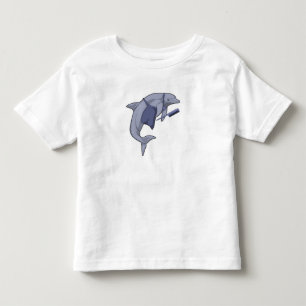 Camiseta De Bebé Delfín como peluquero con comb