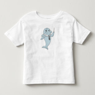 Camiseta De Bebé Delfín como profesor con puntero