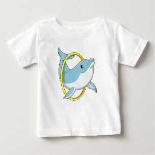 Camiseta De Bebé Delfín con anillo