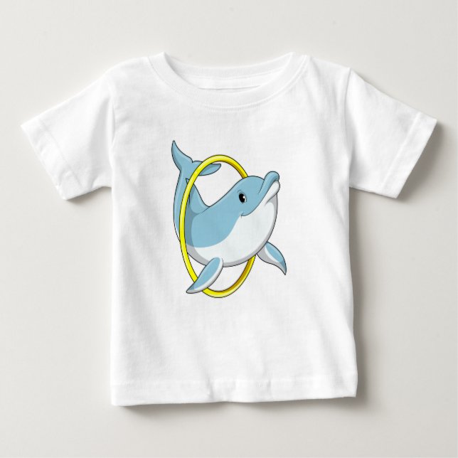 Camiseta De Bebé Delfín con anillo (Anverso)