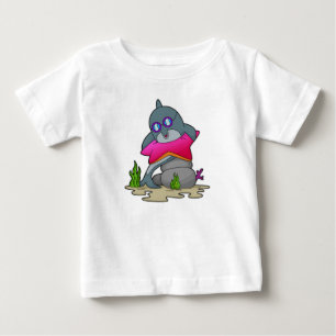 Camiseta De Bebé Delfín con gafas