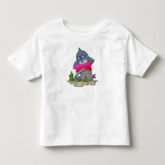 Camiseta De Bebé Delfín con gafas (Anverso)