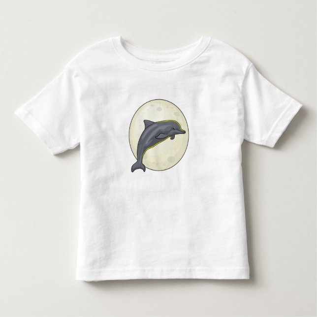 Camiseta De Bebé Delfín con luna (Anverso)