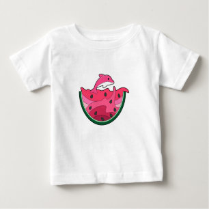 Camiseta De Bebé Delfín con sandía