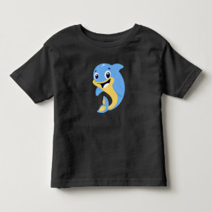 Camiseta De Bebé Delfín de dibujos animados lindo – Diseño de delfí