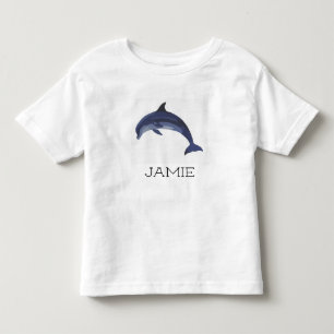 Camiseta De Bebé Delfín de salto lindo personalizado