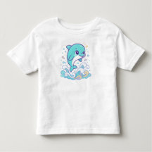 Delfín divertido de burbujas salpicaduras Diseño p