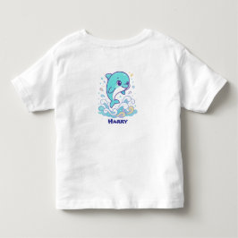 Camiseta De Bebé Delfín divertido de burbujas salpicaduras Diseño p
