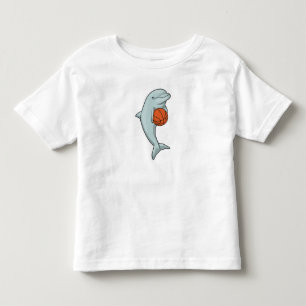 Camiseta De Bebé Delfín en los deportes de baloncesto