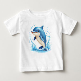 Camiseta De Bebé delfín, naturaleza, imágenes de agua