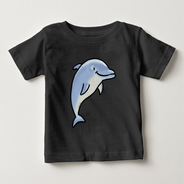 Camiseta De Bebé Delfín Sonriente Adorable (Anverso)