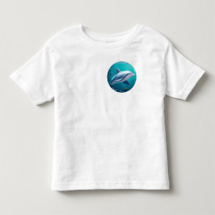 Camiseta De Bebé delfines de arrecife de coral azul