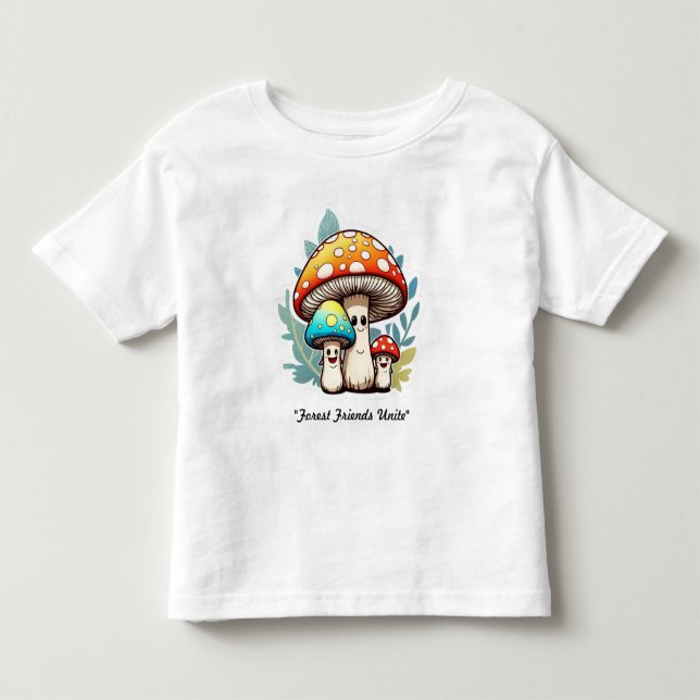 Camiseta De Bebé "Delicia familiar de hongos" (Anverso)