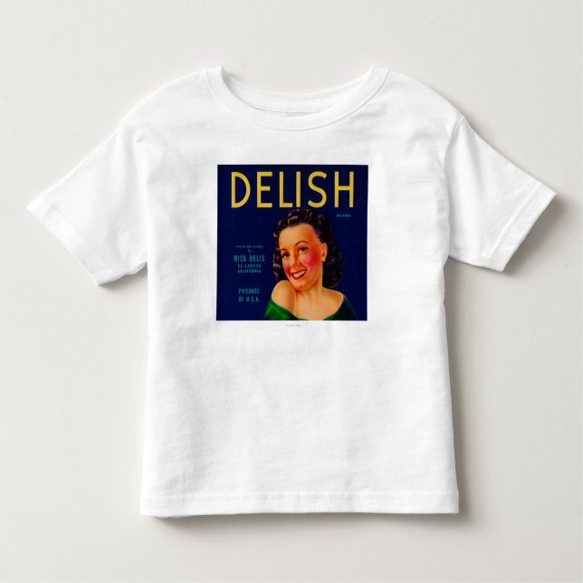Camiseta De Bebé Delish LabelEl anaranjado Centro, CA (Anverso)