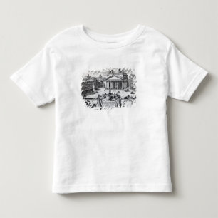 Camiseta De Bebé Della Rotonda de la plaza con vistas a panteón