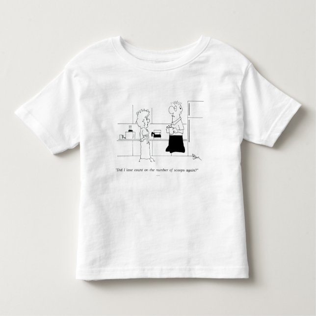 Camiseta De Bebé Demasiado café (Anverso)