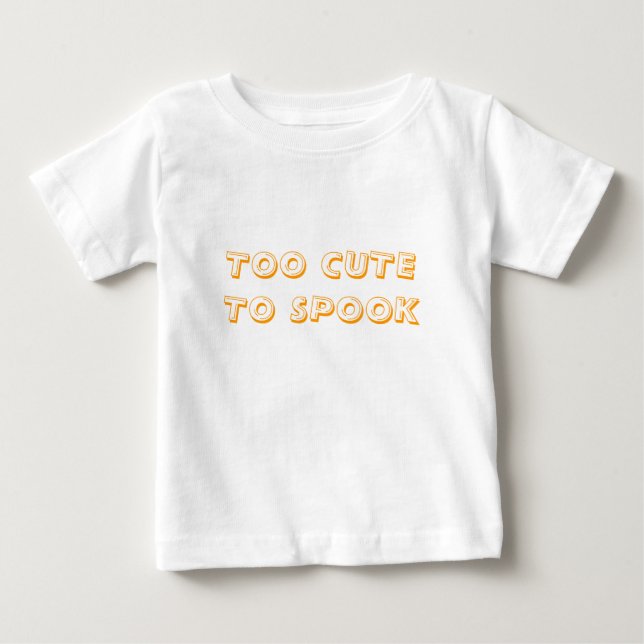 CAMISETA DE BEBÉ DEMASIADO CORTO PARA HABLAR (Anverso)